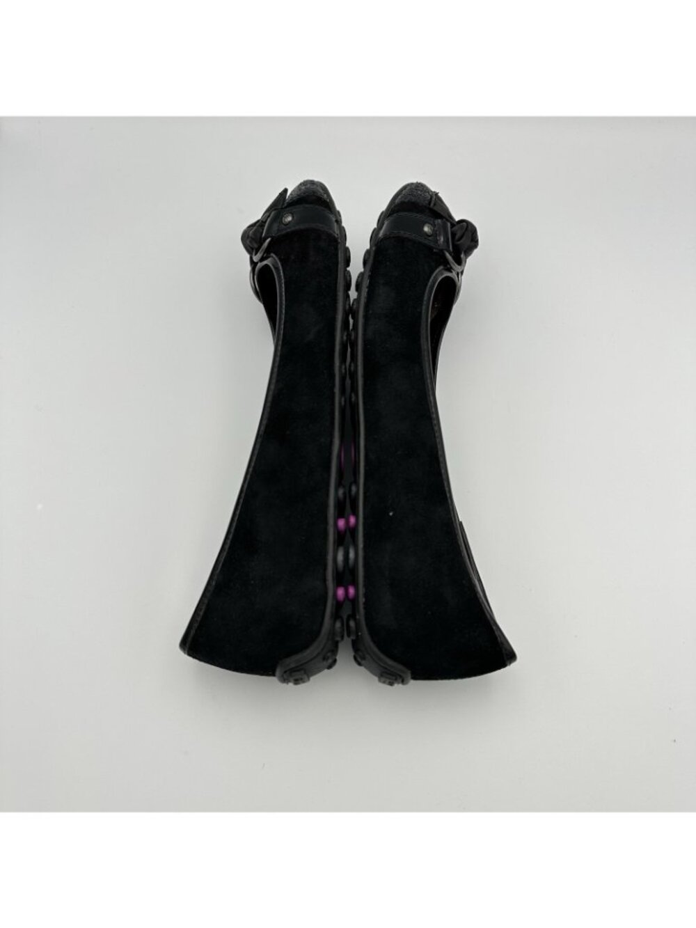 Sperry Top Sider Women’s Size 10 Black Leather Suede Flats Sparkle Shoes 9381377 - Picture 6 of 9